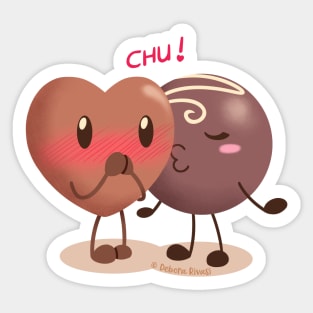 Lovely chocolates - Sweet kiss Sticker